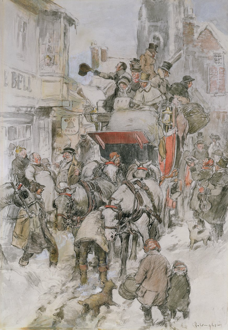Die Weihnachtskutsche von George Wright
