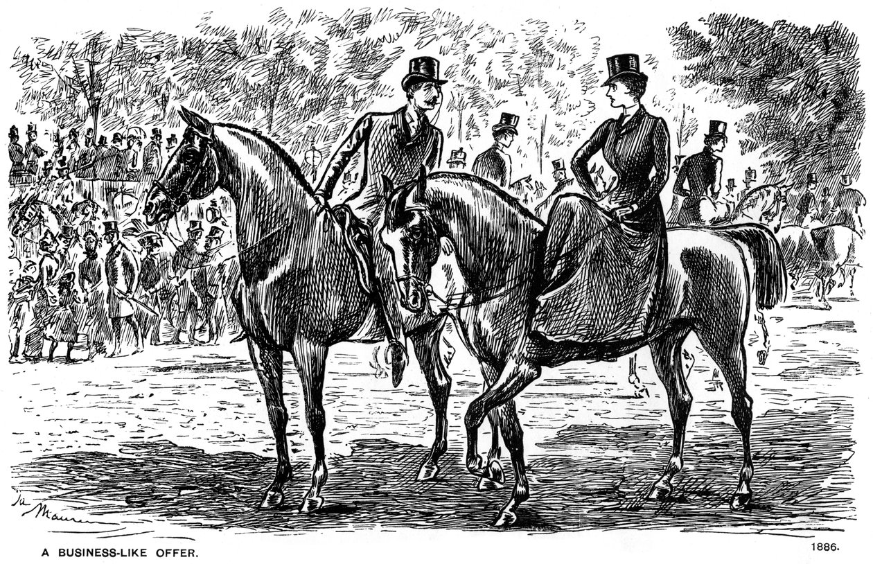 Ein geschäftliches Angebot, 1886-1891 von George du Maurier