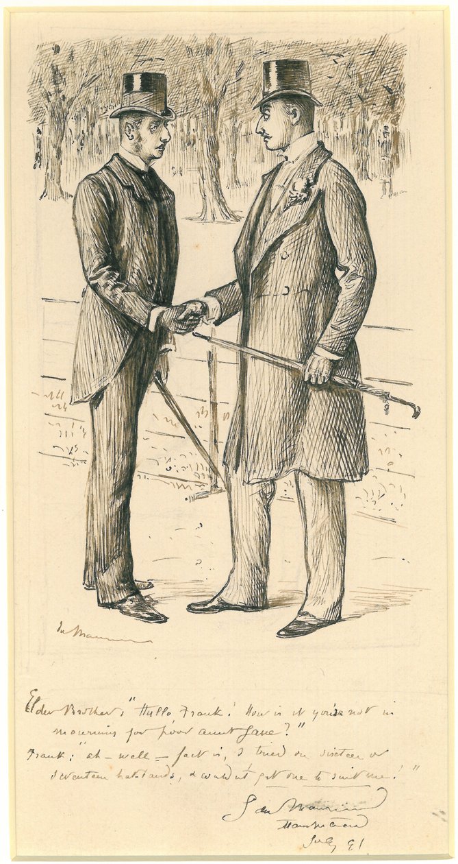 Hallo Frank!, 1891 von George du Maurier