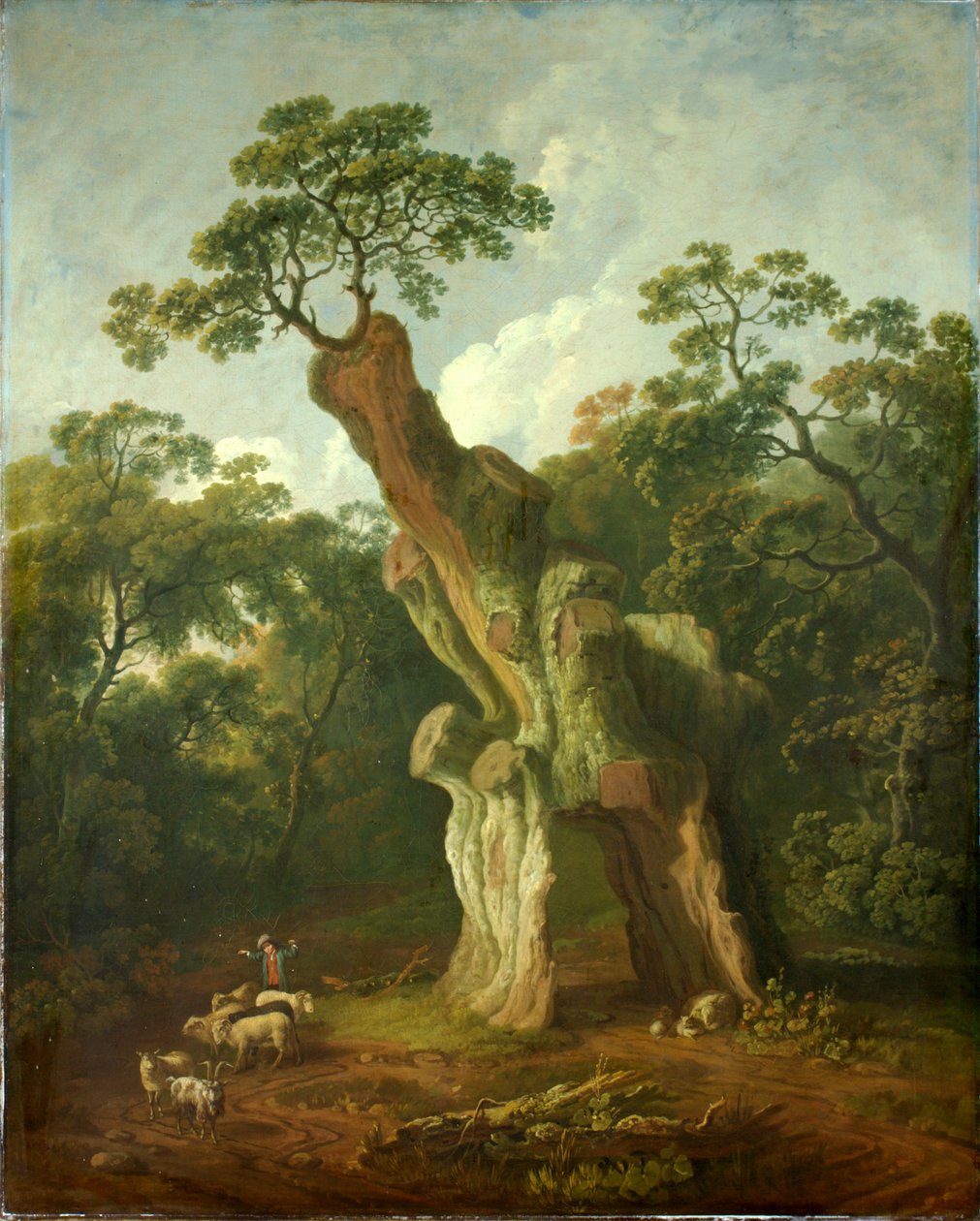 Blick auf die Greendale Oak in Welbeck Park von George the Elder Barret