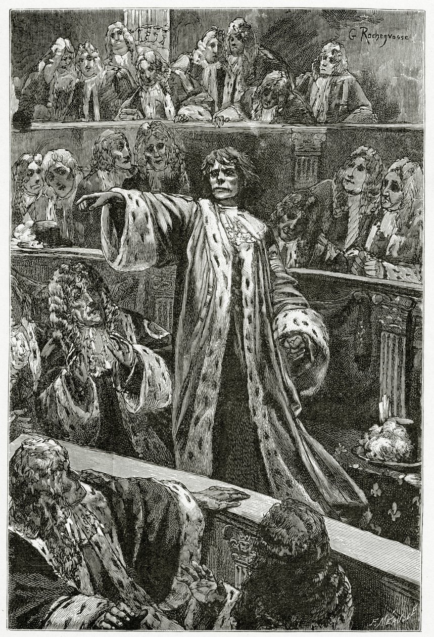 Gwynplaine im Oberhaus - Illustration aus 