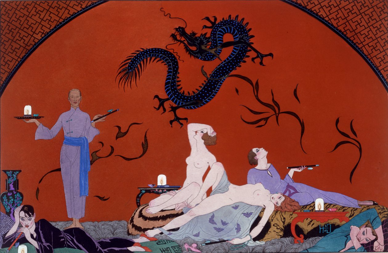 Im Haus von Pasotz, ca. 1921 von Georges Barbier