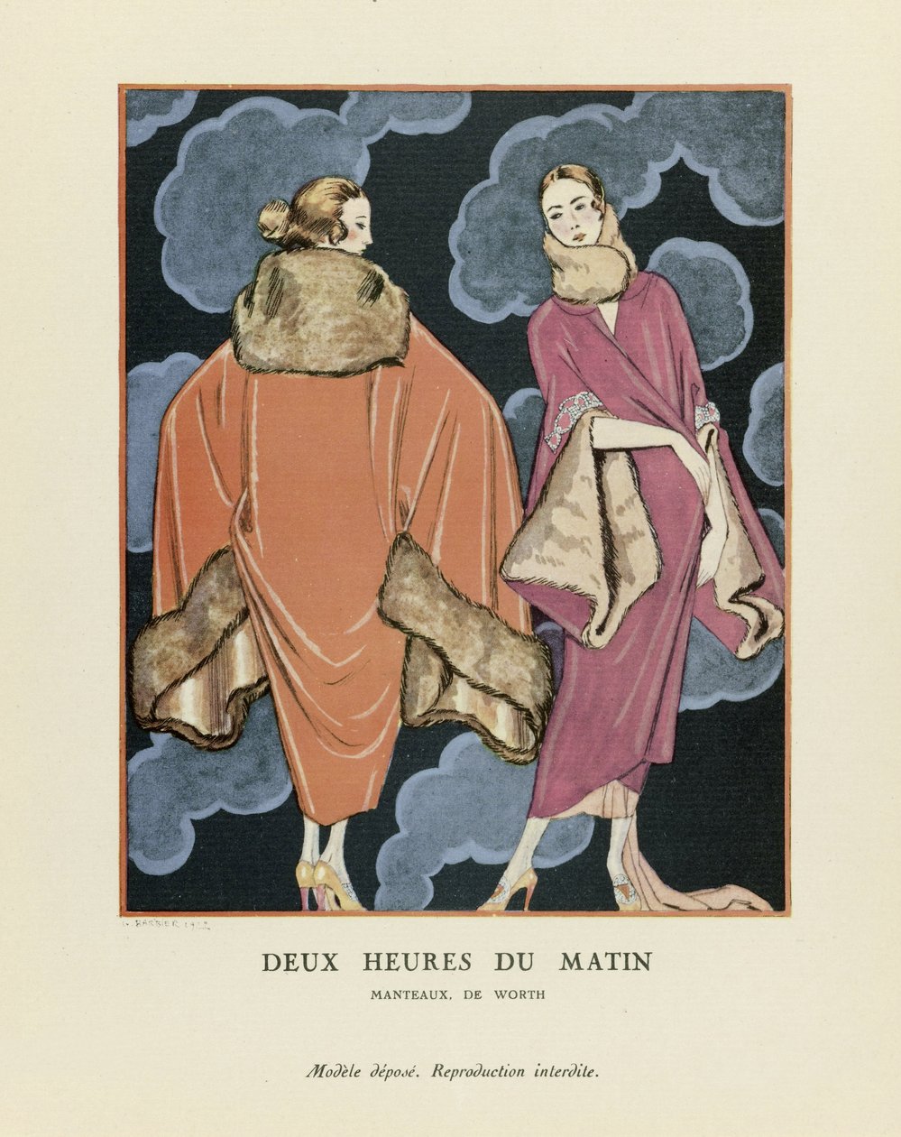 Deux Heures du Matin, veröffentlicht 1923 von Georges Barbier