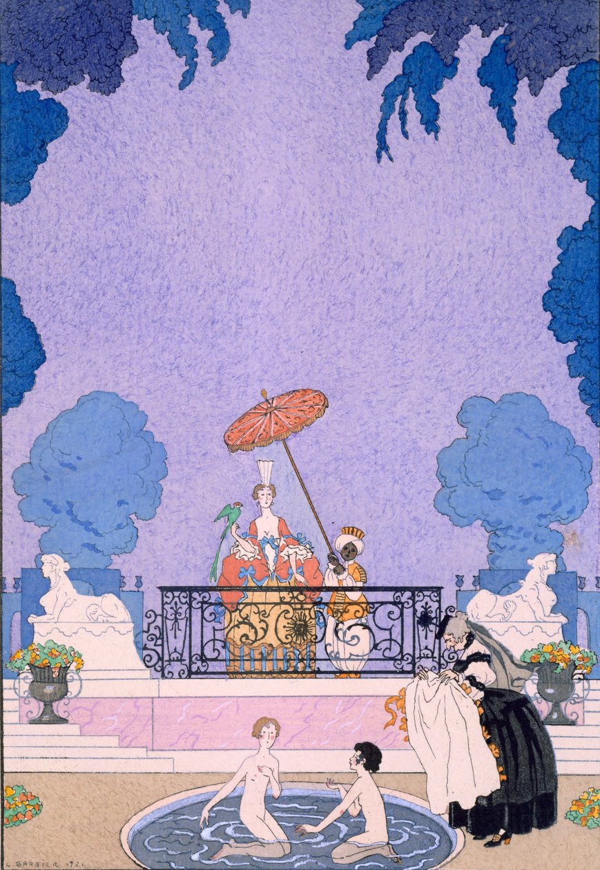 Illustration aus einem Märchenbuch von Georges Barbier