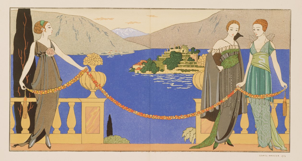 Isola Bella, Abendkleider entworfen von Redfern, Platte 57 aus 