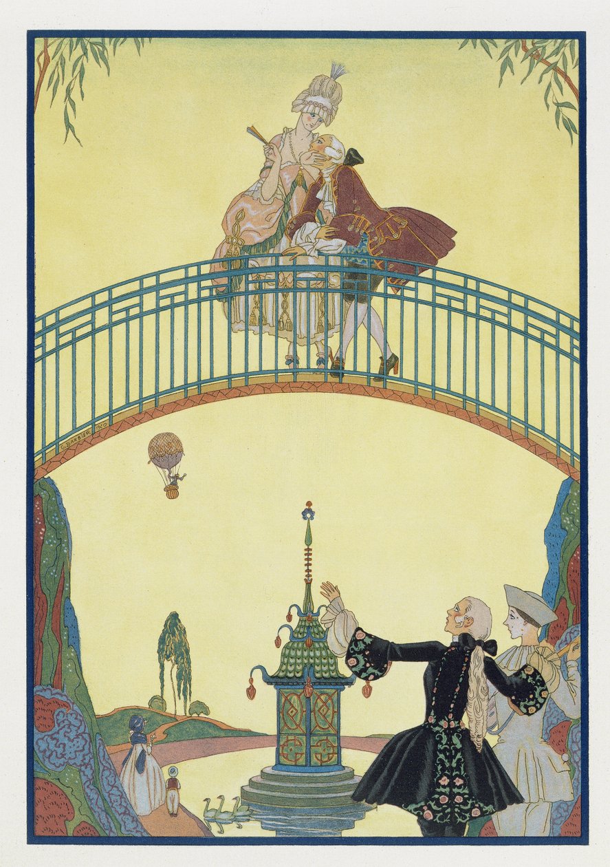 Liebe auf der Brücke, Illustration für 