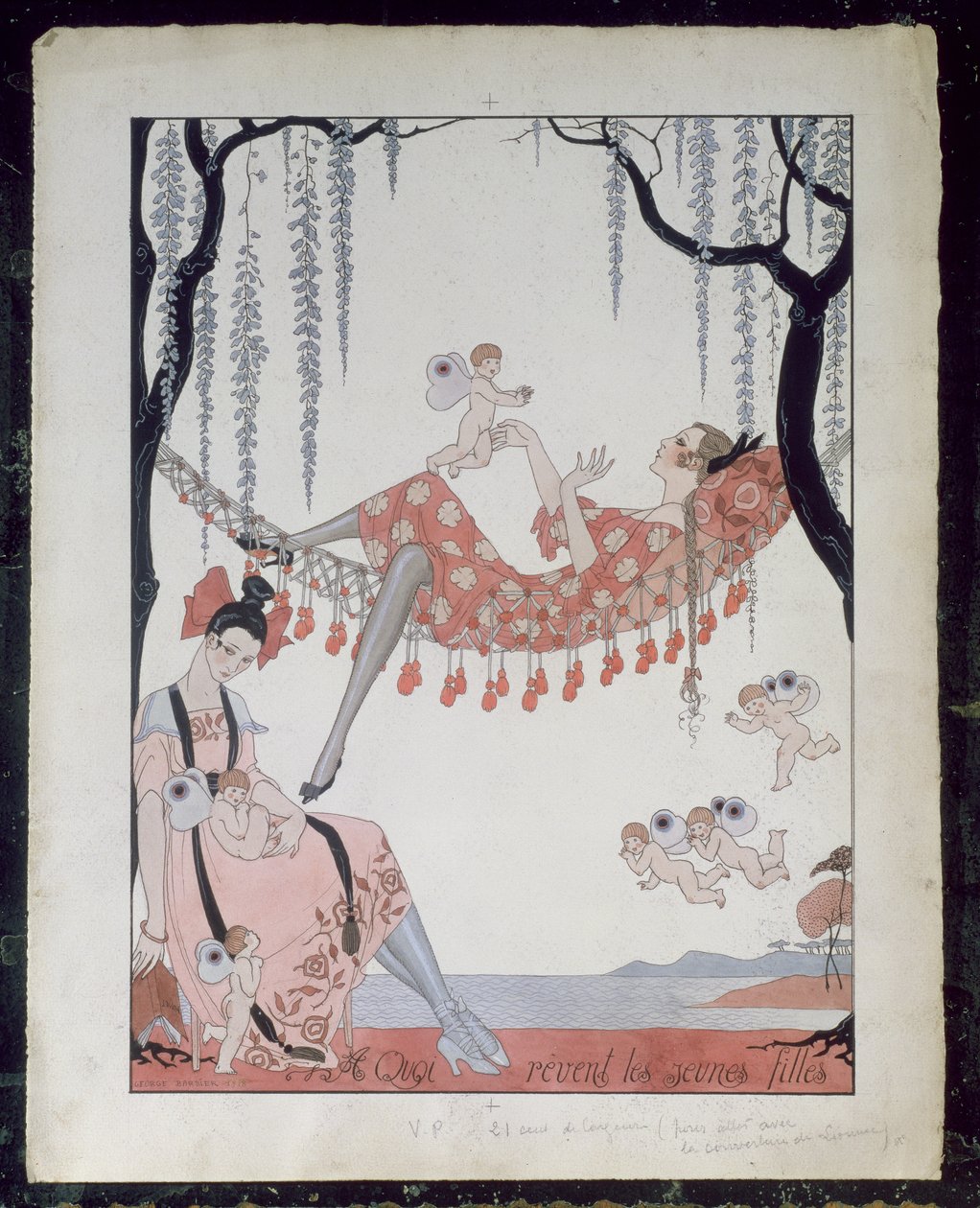 Wovon träumen junge Frauen? 1918 von Georges Barbier