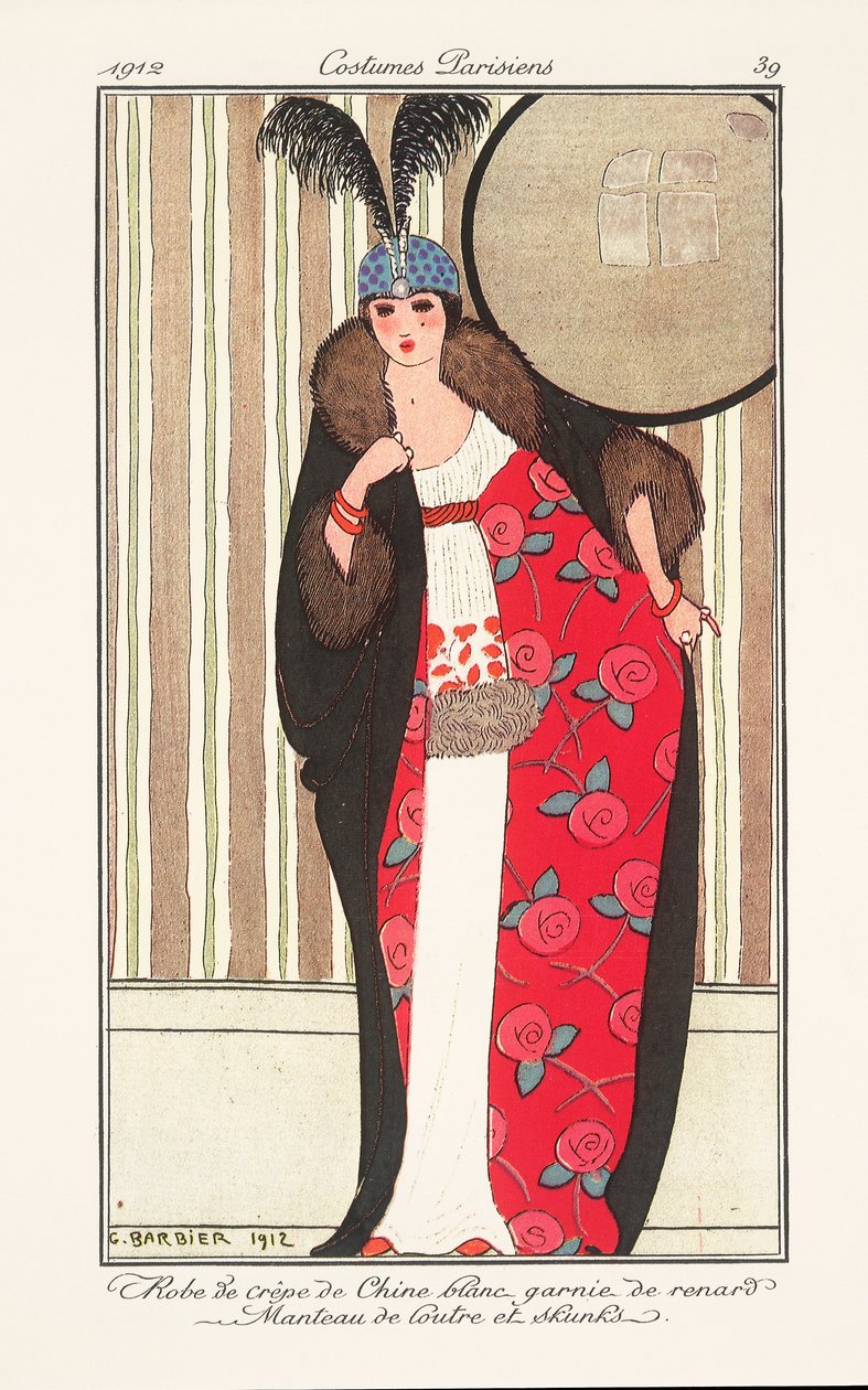 Damenmode aus dem Journal des Dames et des Modes von Georges Barbier