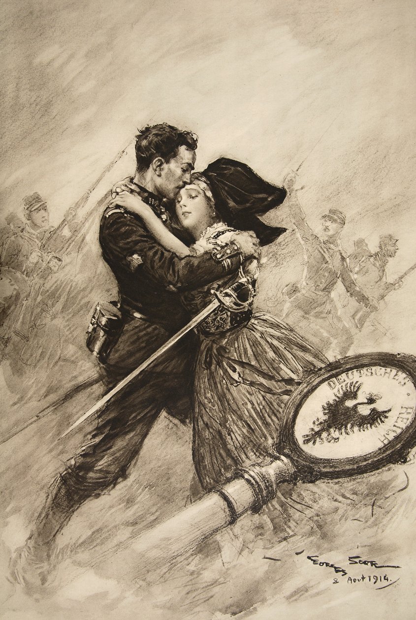 Für Liebe und Vaterland, 1914 von Georges Bertin Scott