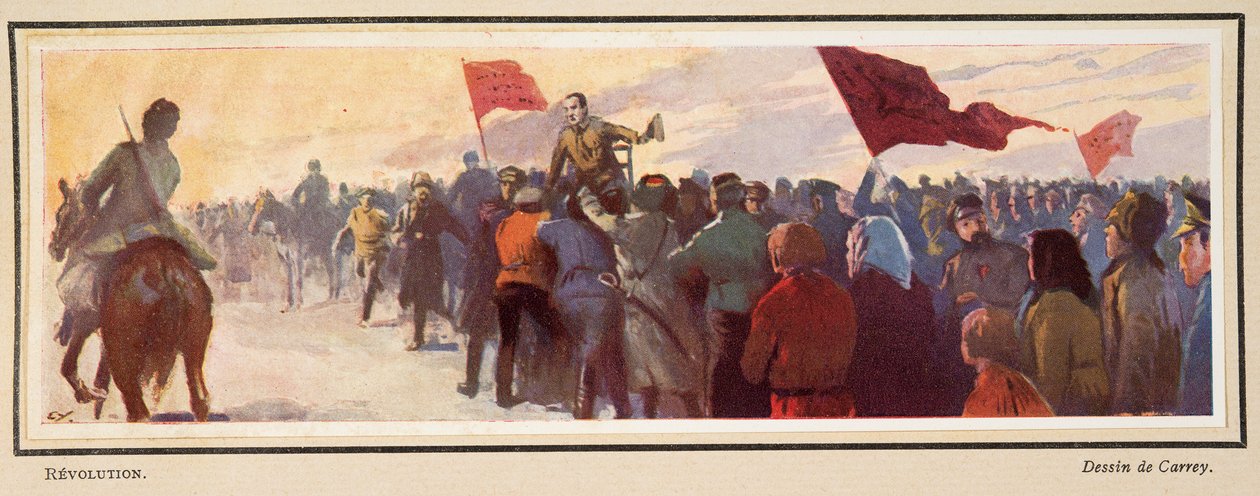 Revolution, aus Histoire des Soviets, veröffentlicht 1922 von Georges Carrey