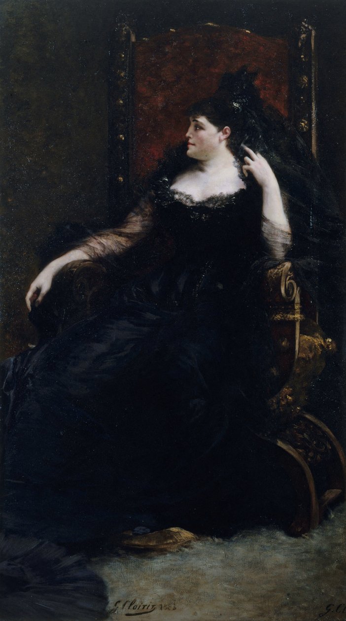 Porträt der Opernsängerin Gabrielle Krauss 1842-1906, 1883 von Georges Clairin