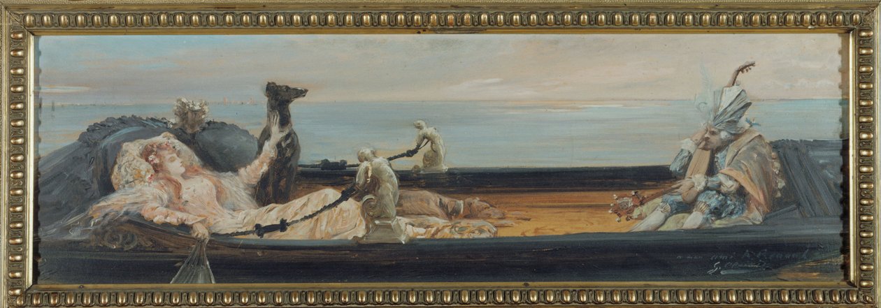 Die Gondel, ca. 1896 von Georges Clairin