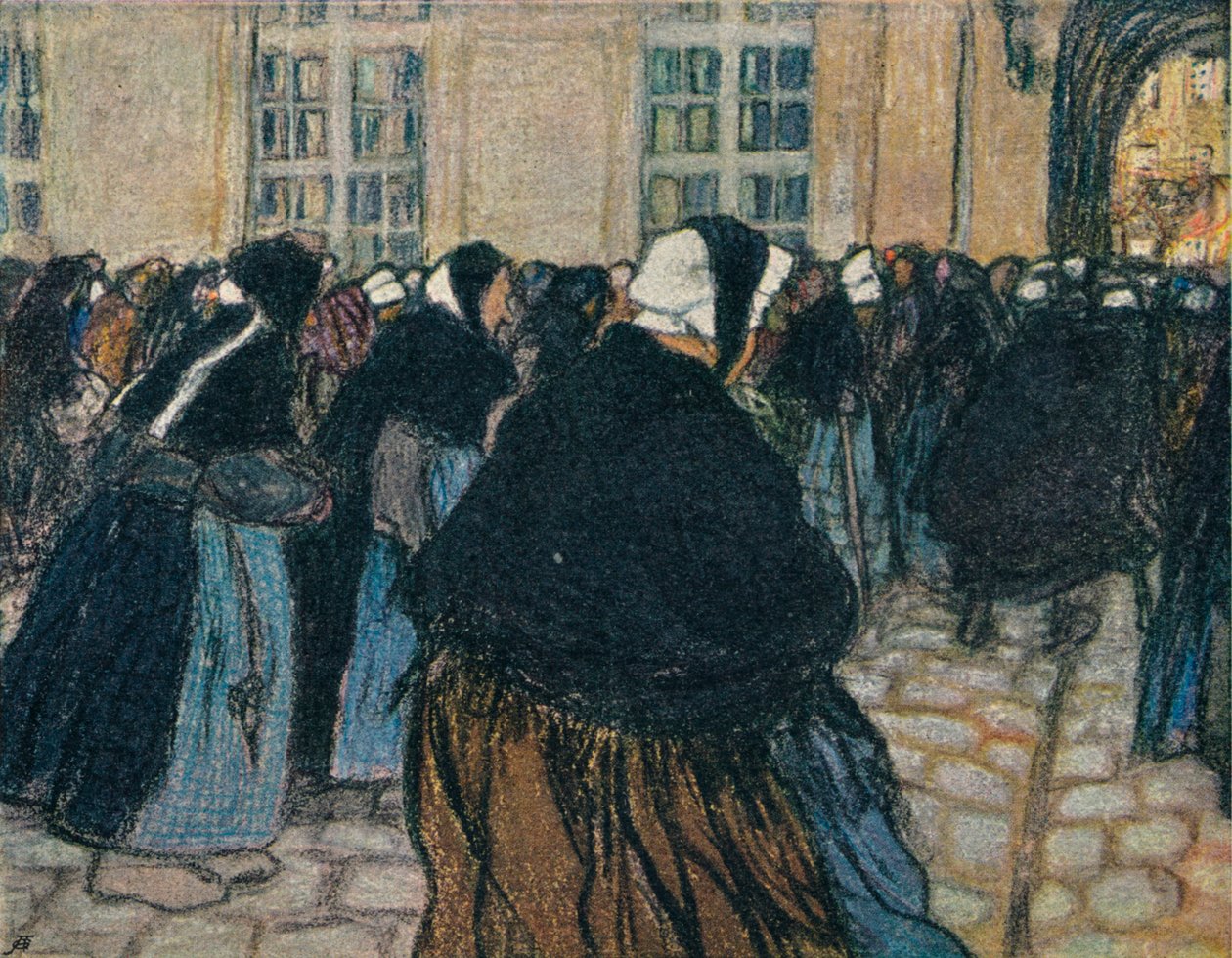 Die Rückkehr ins Hospiz von La Salpêtrière, um 1911 von Georges Dupuis