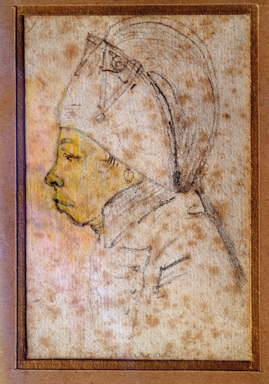 Porträt von François Hanriot (1761-1794) Zeichnung von Gabriel (18. Jahrhundert), Paris, Musée Carnavalet von Georges Francois Gabriel