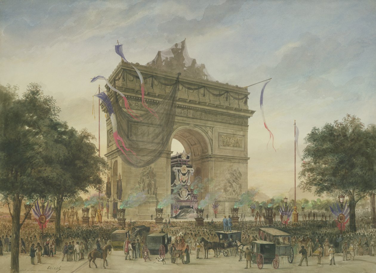 Das Begräbnis von Victor Hugo (1802-85) 1885 von Georges Francois Guiaud
