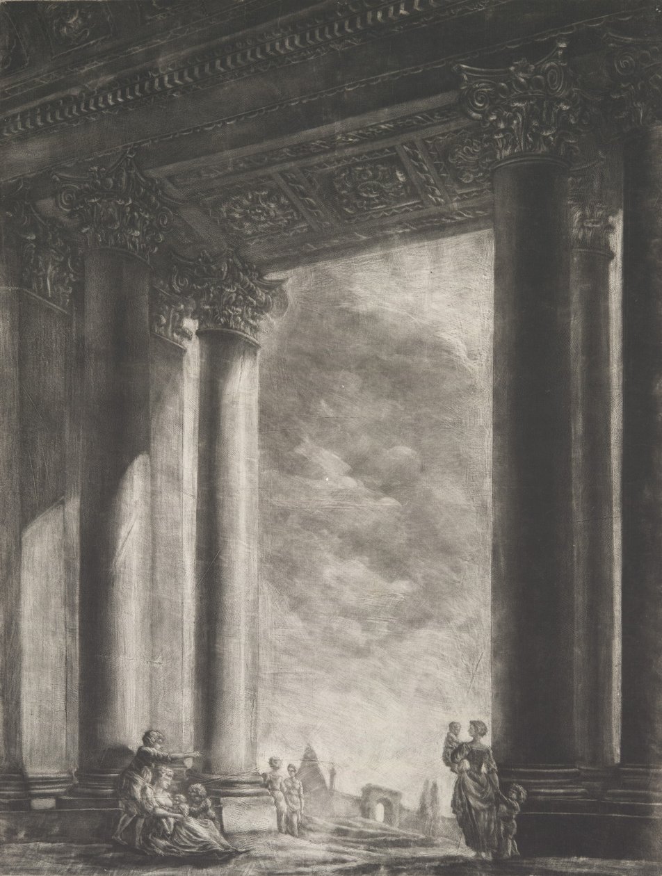 Ansicht des Vorraums von Santa Maria Maggiore in Rom, 1765-67 von Georges François Blondel