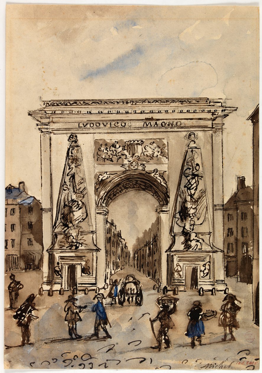 Eingang zum Faubourg Saint-Martin von Georges Michel