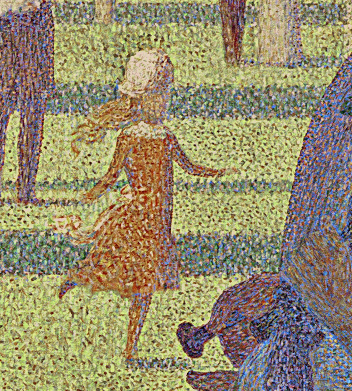 Ein Sonntag auf La Grande Jatte, 1884-86 von Georges Pierre Seurat
