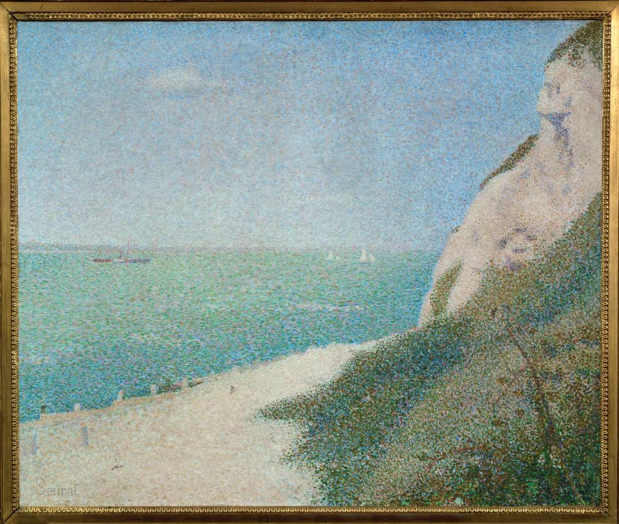 La Grève du Bas Butin, Honfleur von Georges Pierre Seurat