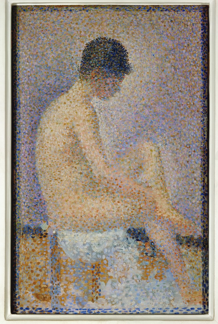 Sitzendes Modell, Profil von Georges Pierre Seurat