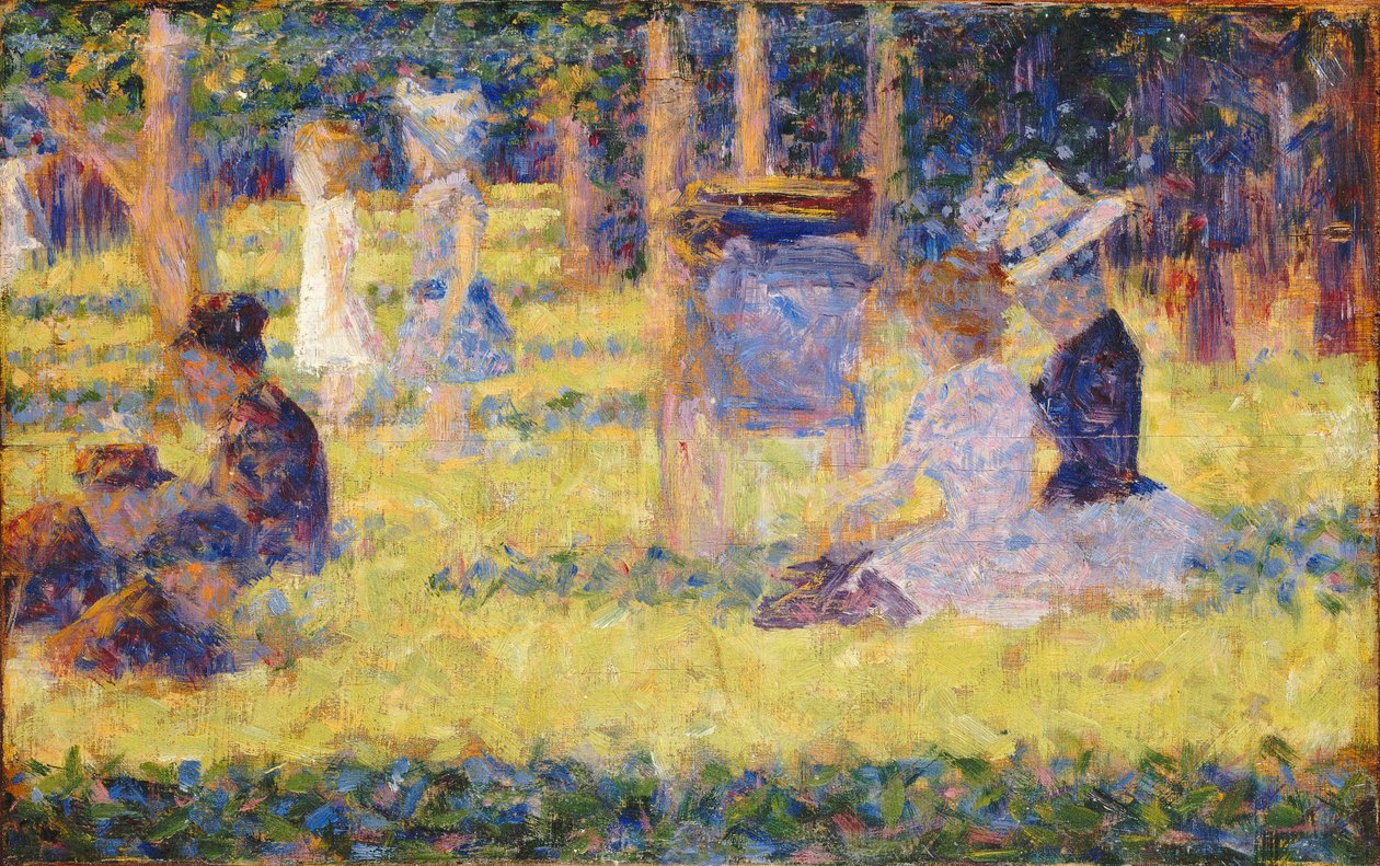 Studie für La Grande Jatte, 1884-1885 von Georges Pierre Seurat