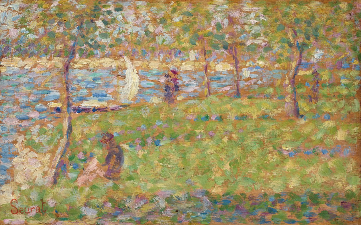 Studie für La Grande Jatte, 1884-1885 von Georges Pierre Seurat