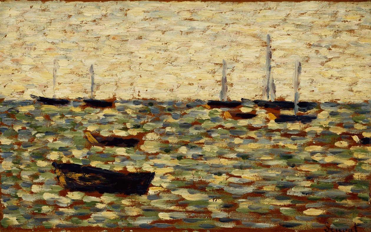 Das Meer bei Grandcamp, 1885 von Georges Pierre Seurat