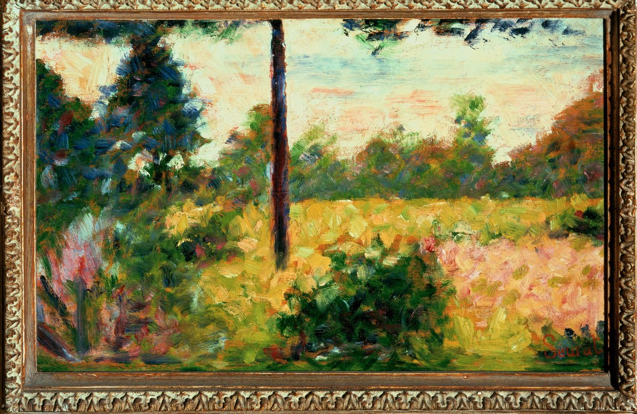 Wald in Barbizon von Georges Pierre Seurat