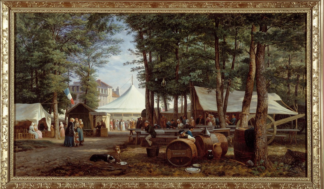 Das Fest der Lodges im Jahr 1850 von Georges Prieur