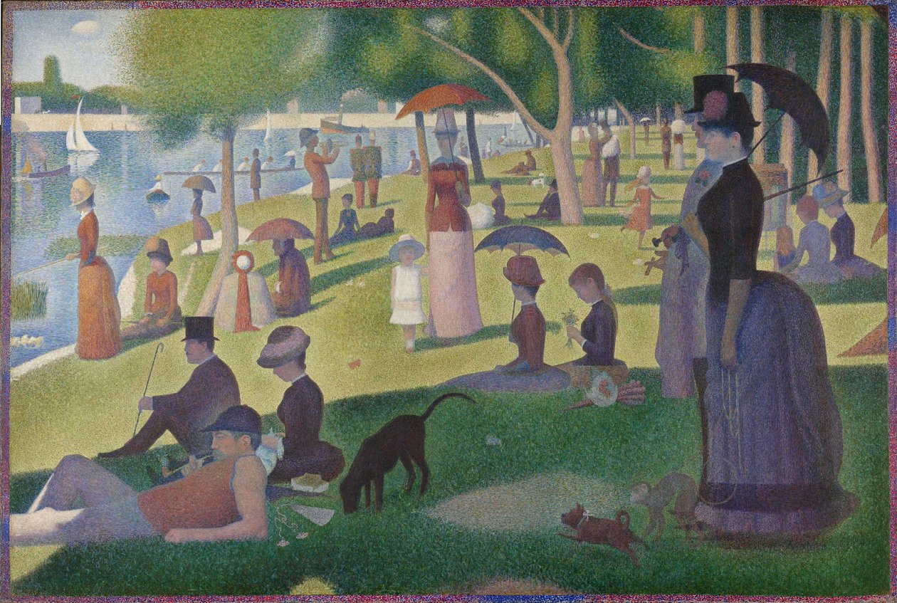 Ein Sonntagnachmittag auf der Insel La Grande Jatte von Georges Seurat