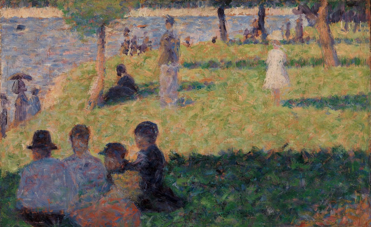 Gruppe von Figuren (Studie für "Ein Sonntag auf La Grande Jatte") von Georges Seurat