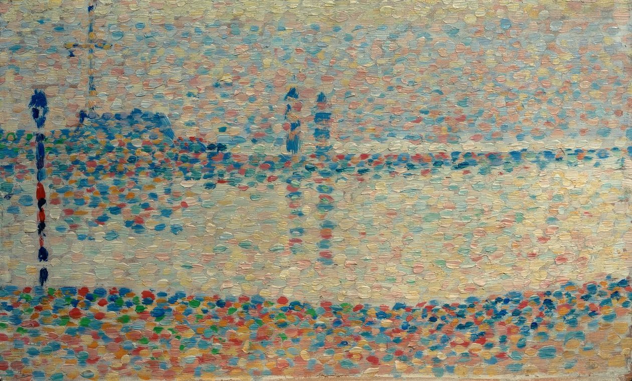Der Hafen von Gravelines (Studie) von Georges Seurat