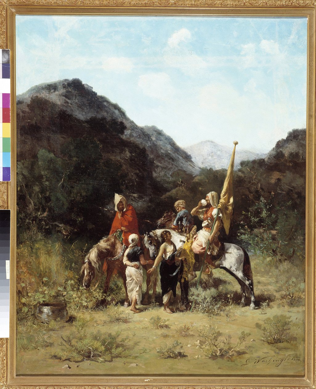 Die Rast der Reiter von Georges Washington