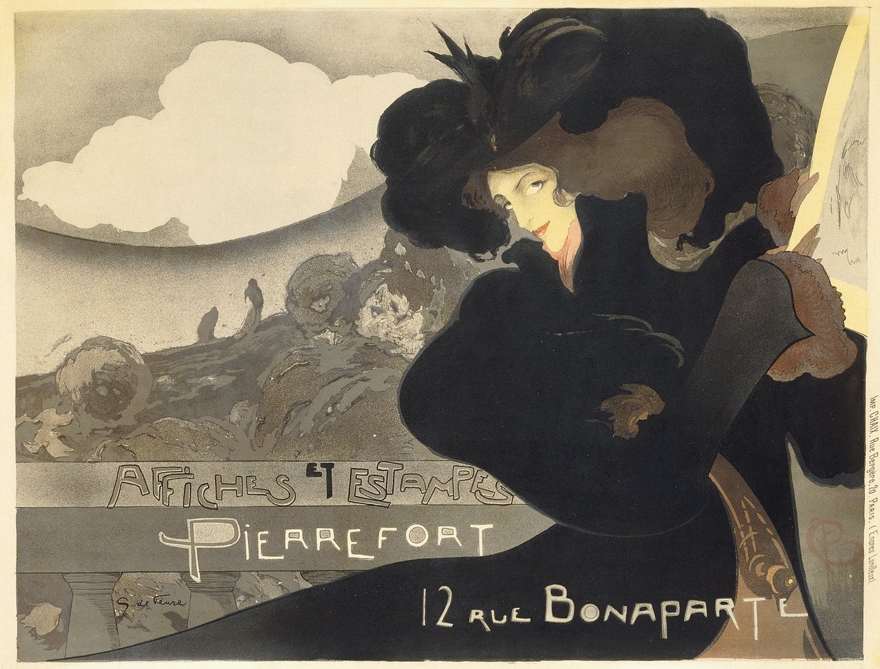 Pierrefort Plakate und Drucke; Affiches et Estampes Pierrefort von Georges de Feure