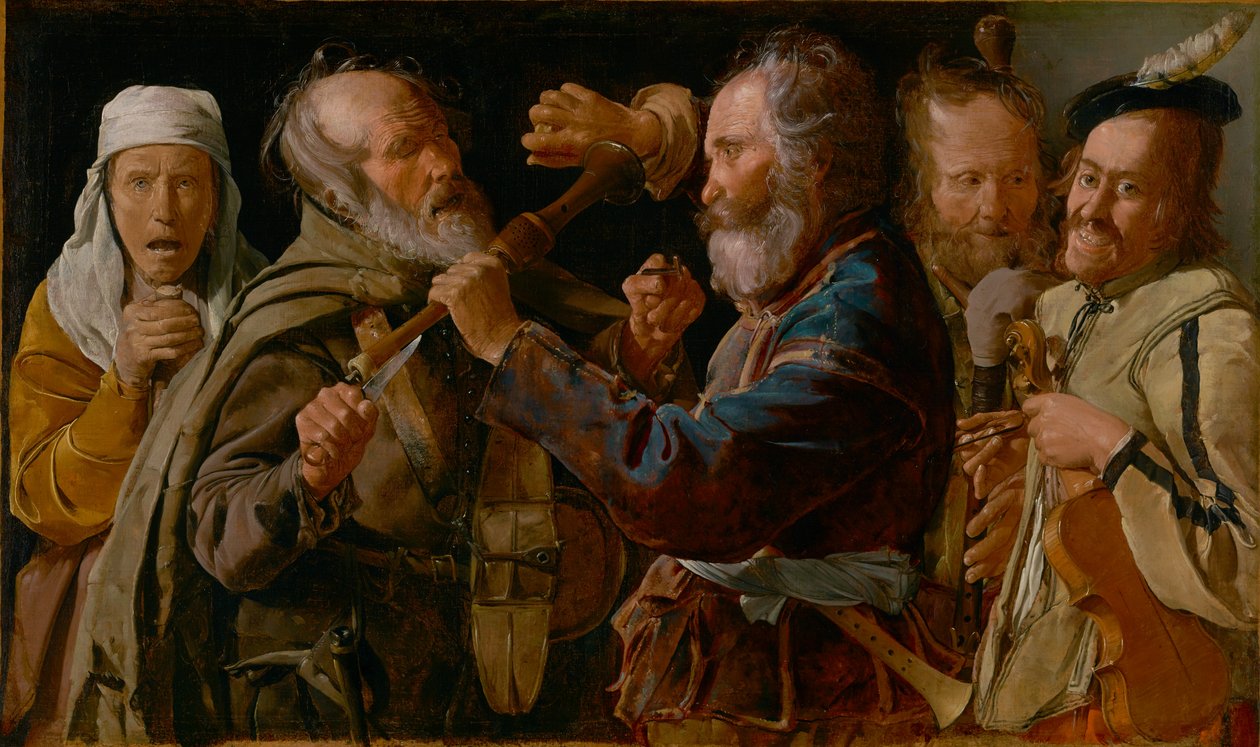 Die Musikerprügelei von Georges de La Tour