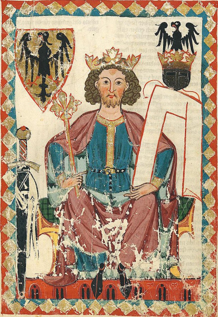 Heinrich VI., Heiliger Römischer Kaiser, Codex Manesse, ~1305-15 von Georgia Levan Ramishvili from Tbilisi
