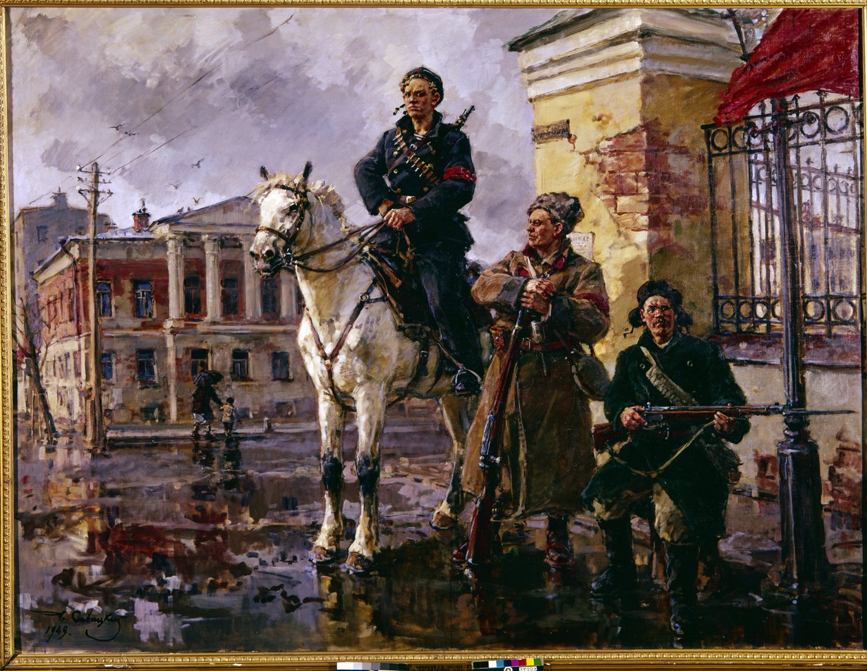 Russische Revolution im Oktober 1917: "Die ersten Tage des Oktobers" von Georgiy Konstantinovich Savitsky