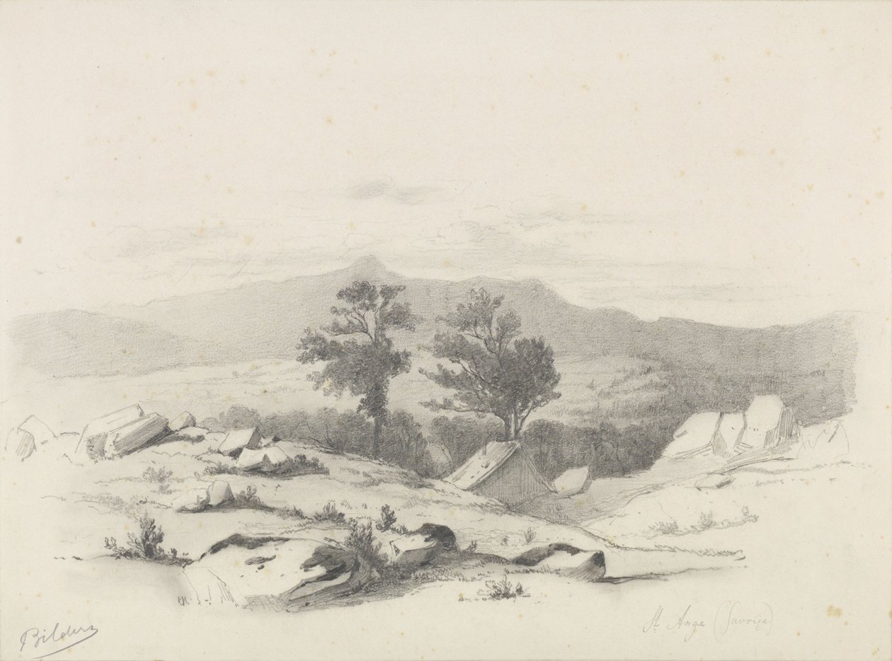 Ansicht auf das Dorf St. Ange von Gerard Bilders
