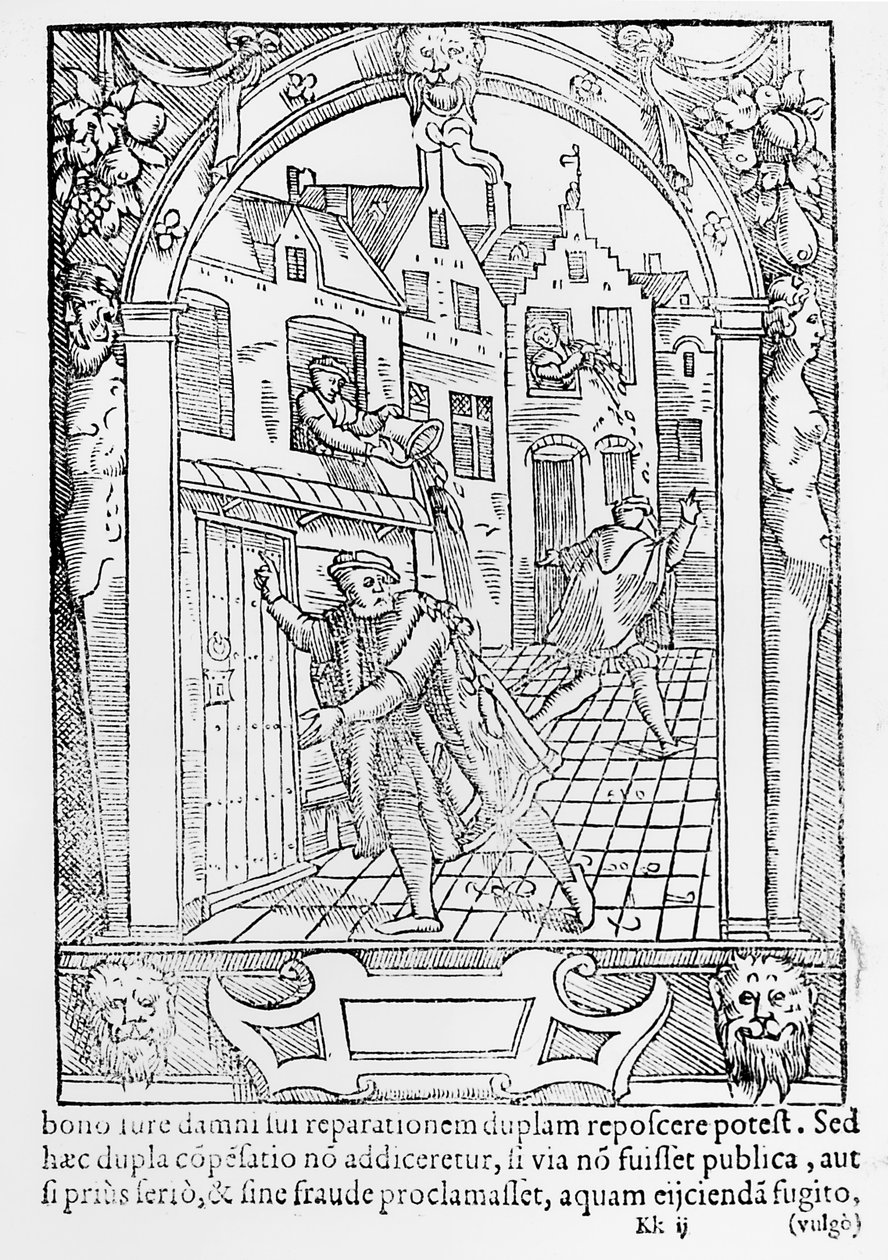 Straßenkriminalität, 1554 von Gerard de Jode