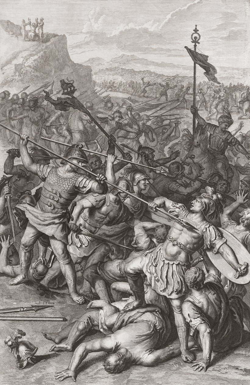 Die Schlacht Israels gegen die Amalekiter. von Gerard (after) Hoet