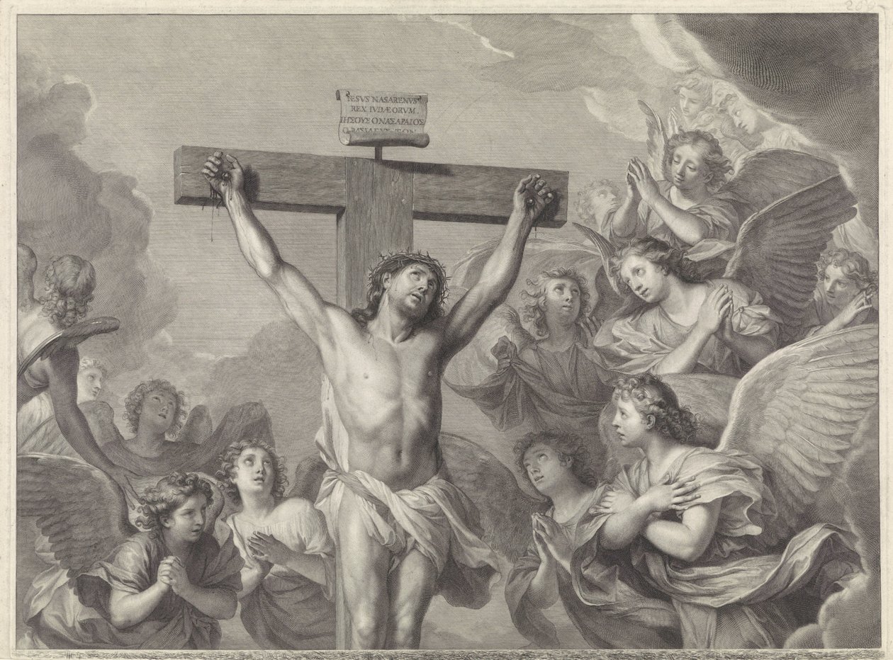 Christus am Kreuz von Gérard Edelinck