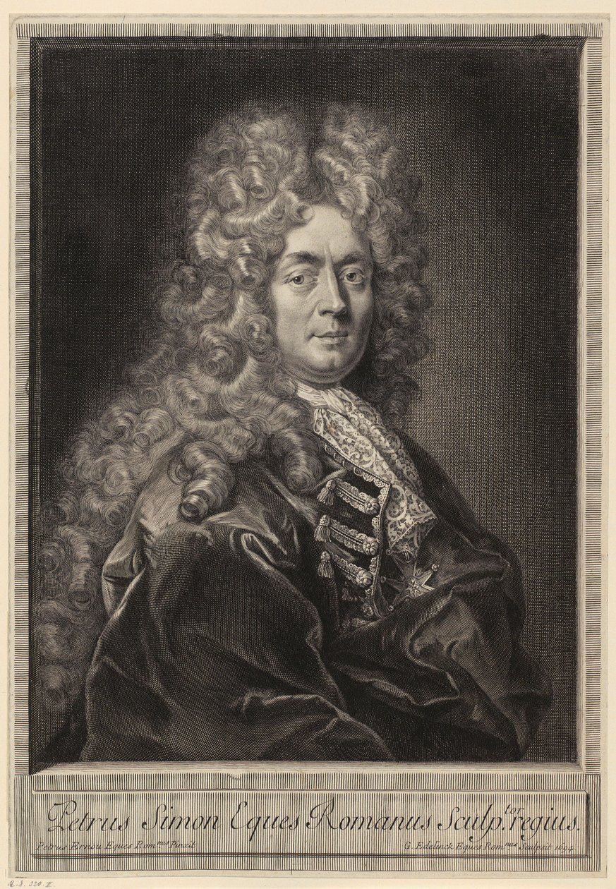 Porträt von André Hameau von Gérard Edelinck