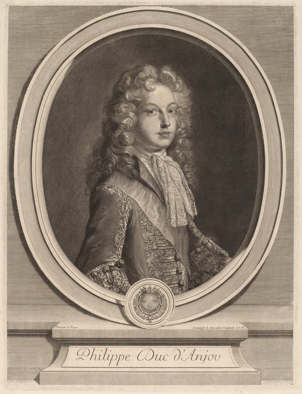 Philippe, Herzog von Anjou von Gerard Edelinck after François de Troy