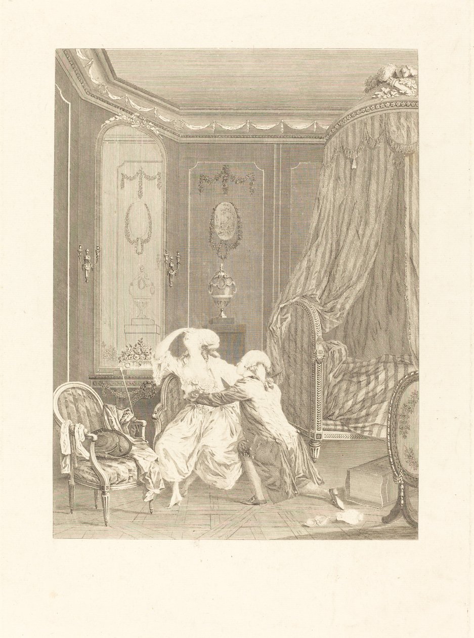 Die späte Reue von Gerard Rene Le Vilain after Nicolas Lavreince
