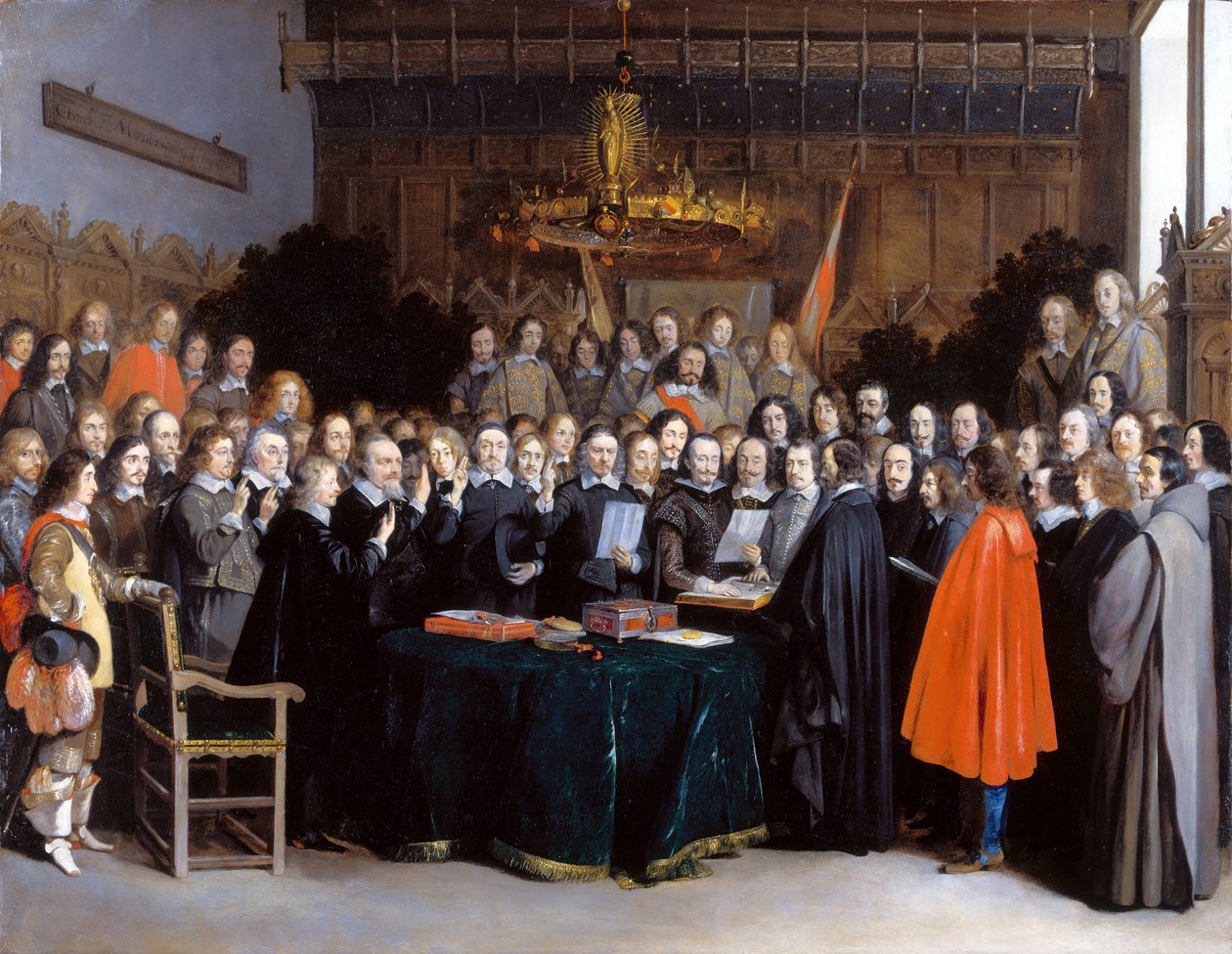 Die Ratifizierung des Vertrags von Münster, 15. Mai 1648, 1648 von Gerard Ter Borch the Younger