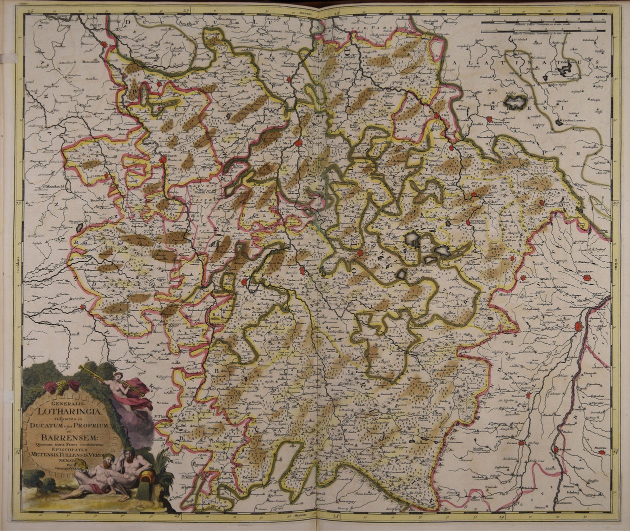 Generalis Lotharingia dispartita in ducatum ejus proprium et Barrensem von Gerard Valck