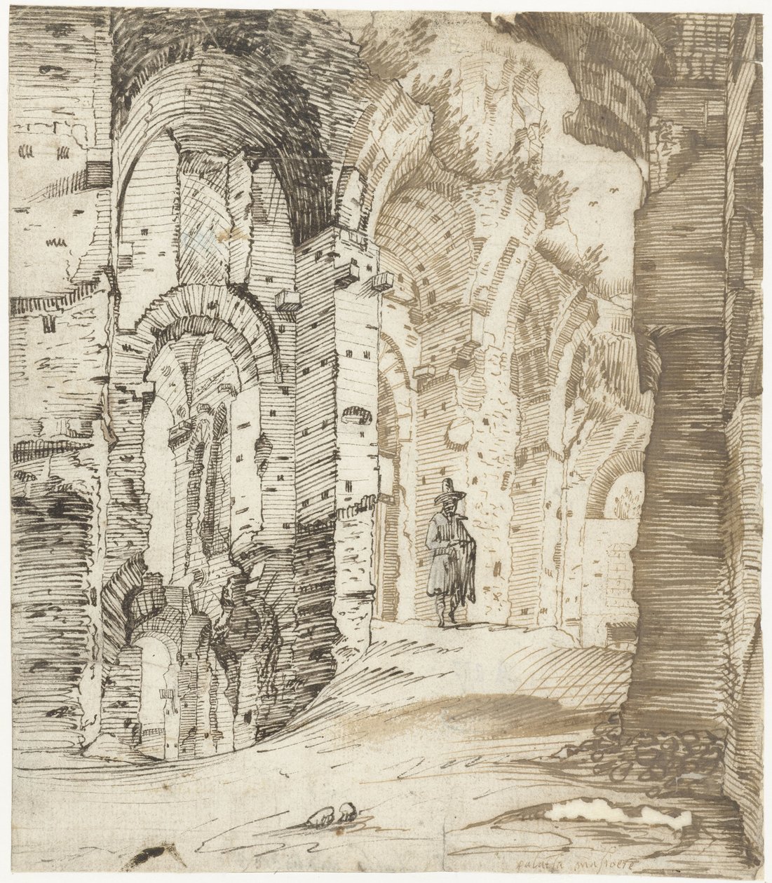 Ruinen der Palastunterbauten von Septimius Severus, Rom von Gerard ter Borch
