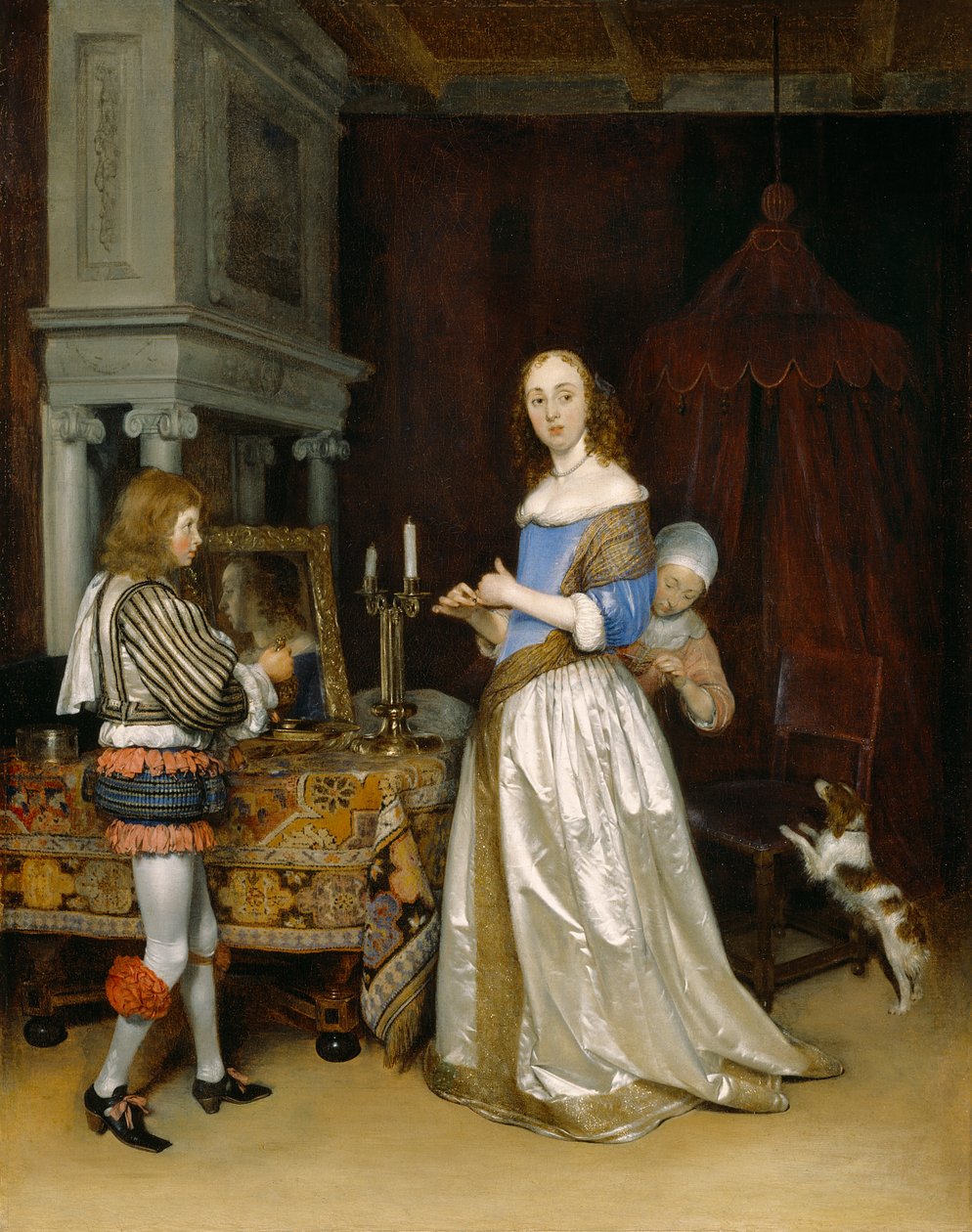 Dame bei ihrer Toilette, ca. 1660 von Gerard ter Borch