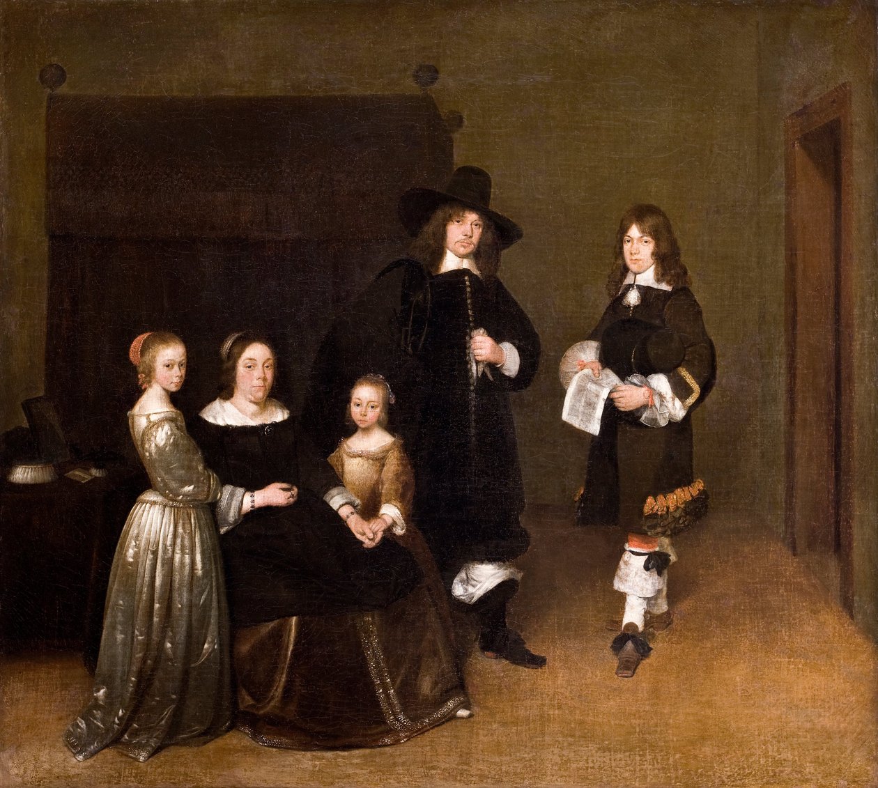 Porträt einer Familie von Gerard ter Borch