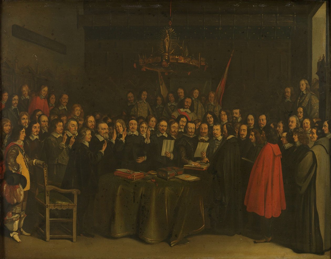 Ratifizierung des Friedens von Münster von Gerard ter Borch or Terborch